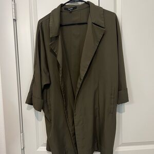 Elegant Olive Trench Coat